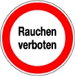 Rauchen verboten (Textschild)