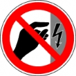 Nicht ber�hren, Geh�use unter Spannung