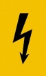 Spannungszeichen (schwarzer Blitz)