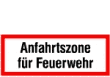 Anfahrtszone f�r Feuerwehr