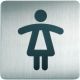 Abbildung: WC Damen - Edelstahl