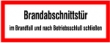 Abbildung: Brandabschnittst�r Im Brandfall und nach Betriebsschluss schlie�en